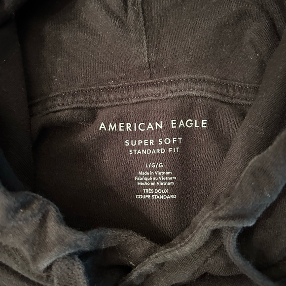 American Eagle Outfitters Men's Black Hoodie - Picture 2 of 3